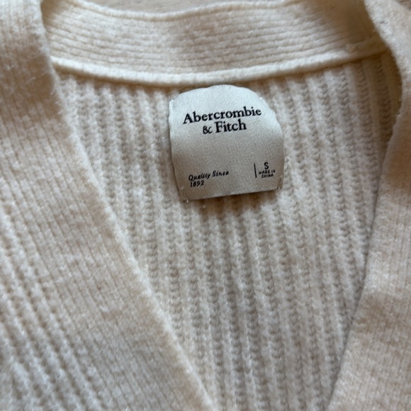 Abercrombie & fitch ribbed cream cardigan - Picture 2 of 3